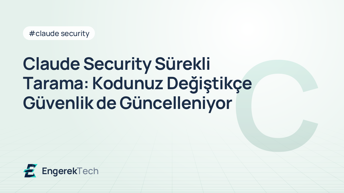 Claude Security Sürekli Tarama: Kodunuz Değiştikçe Güvenlik de Güncelleniyor