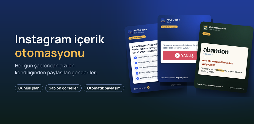 Instagram içerik otomasyonu